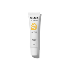 Simka lip therapy SPF 15 tube on a white background