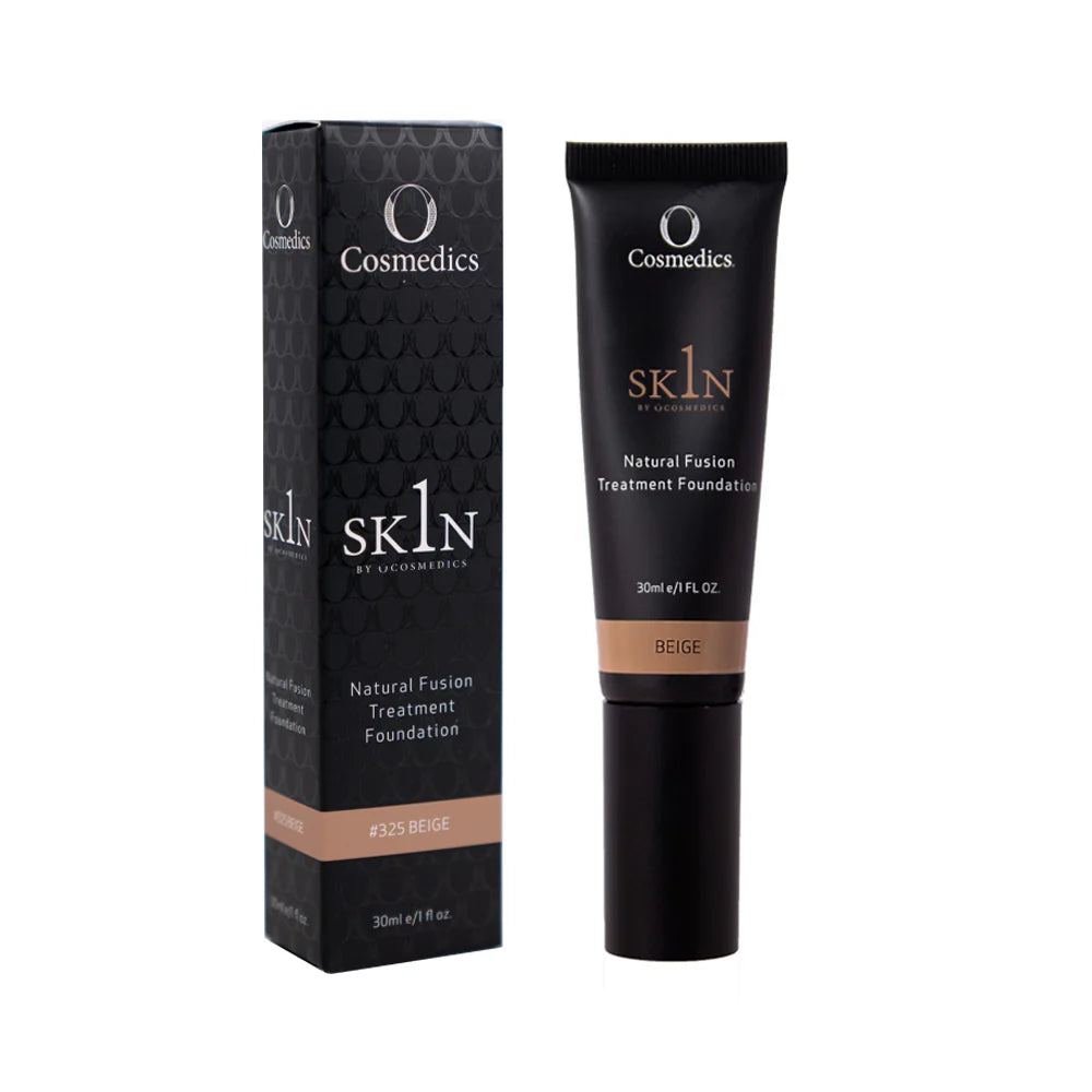 Cosmedics skln foundation tube and packaging on a white background